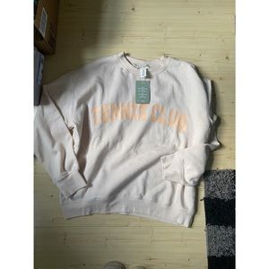 H&M tennis club crewneck